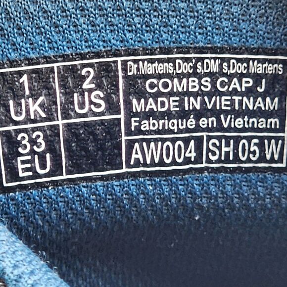 Dr. Martens Combs Cap J Utility Combat Zip Boots Youth Size 2 - Picture 8 of 9